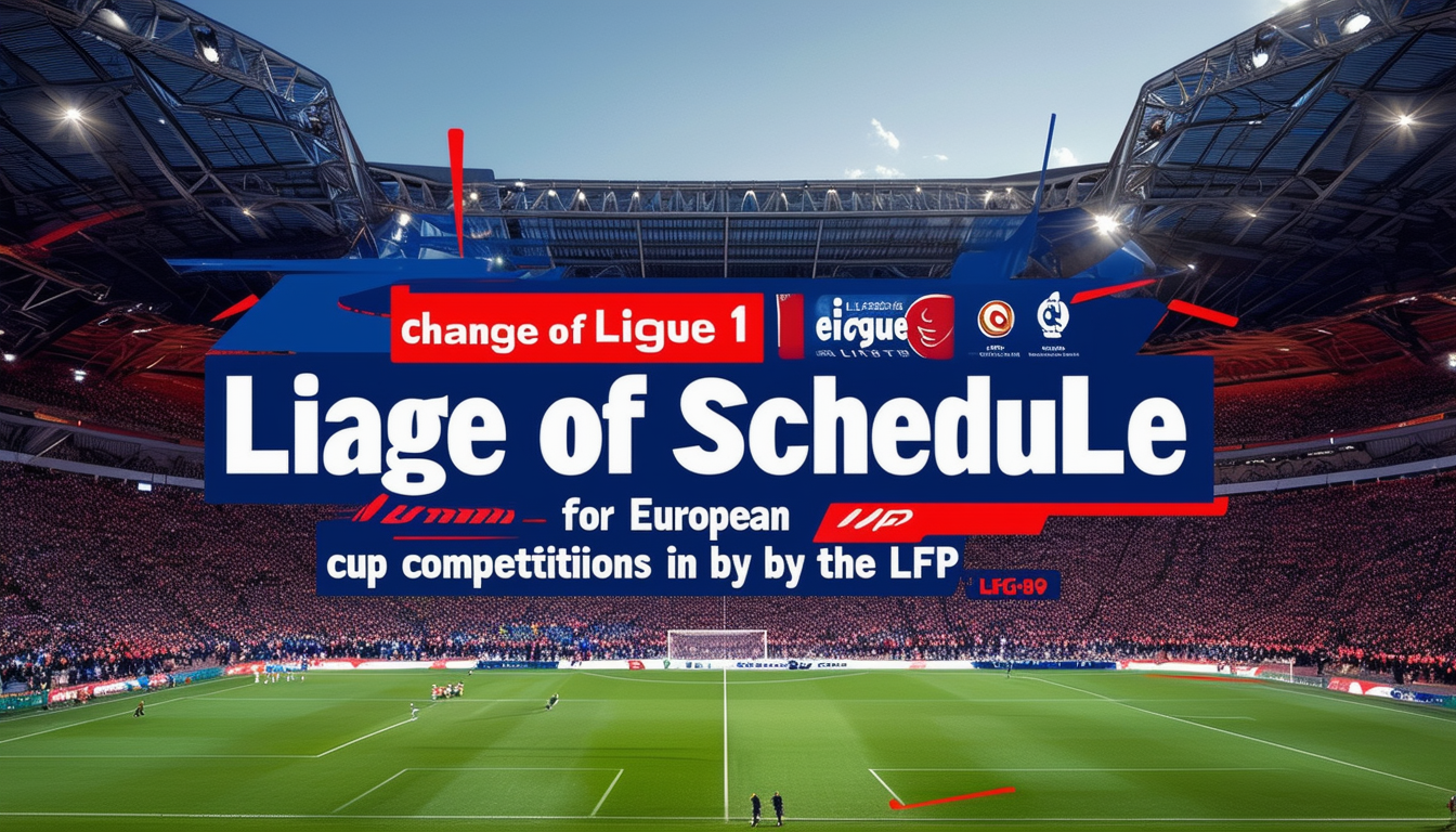 Änderung des Spielplans der Ligue 1 für Vereine in europäischen Pokalwettbewerben durch die LFP