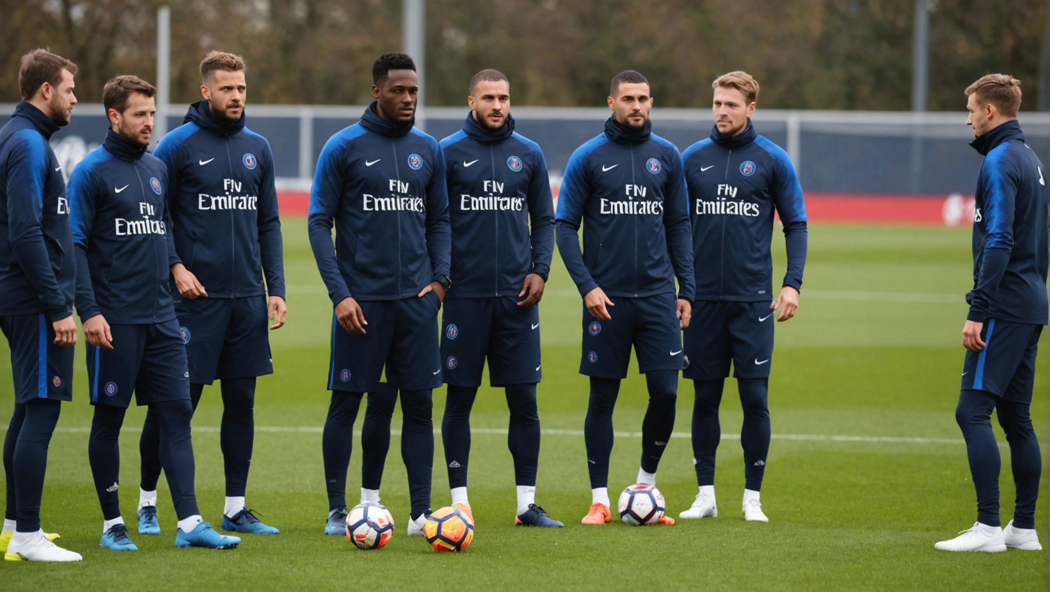 Erster Besuch des Emirs von Katar im neuen Trainingszentrum von Paris Saint-Germain in Poissy